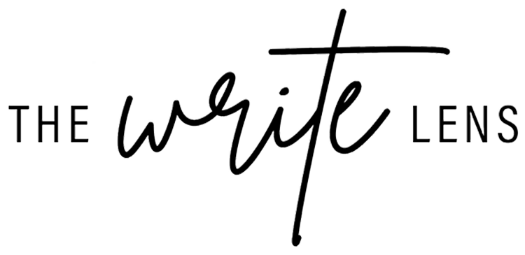 Logo for The Write Lens and Erica Comitalo, Copywriter for Photographers