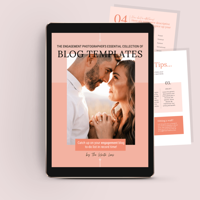 The Engagement Photographer’s Essential Collection of Blog Post Templates
