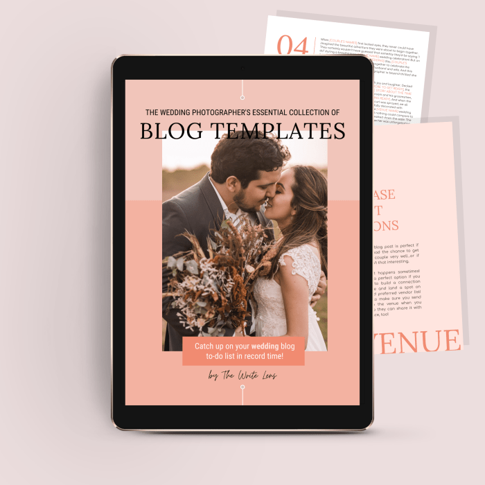 The Wedding Photographer’s Essential Collection of Blog Post Templates