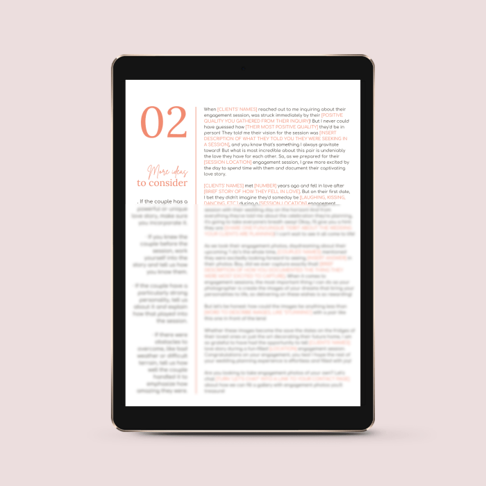 The Engagement Photographer’s Essential Collection of Blog Post Templates
